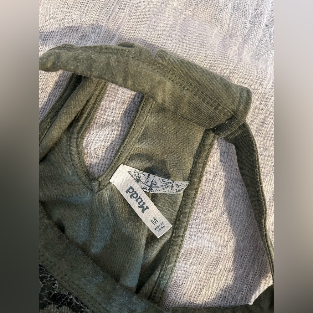 Mudd Olive Green Lace Halter Dress - Picture 5 of 10